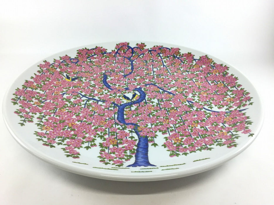 37cm大皿　満開桜　有田焼(j.R)