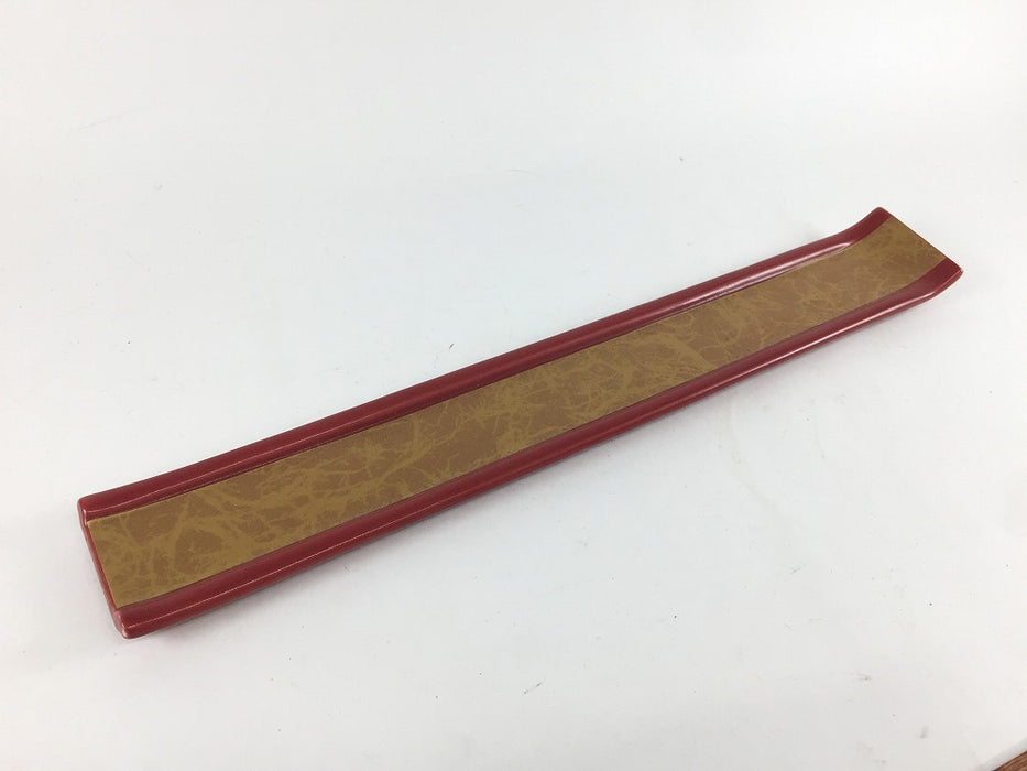 【SALE】280極細長皿　金彩赤マット　28cm　有田焼【訳あり】