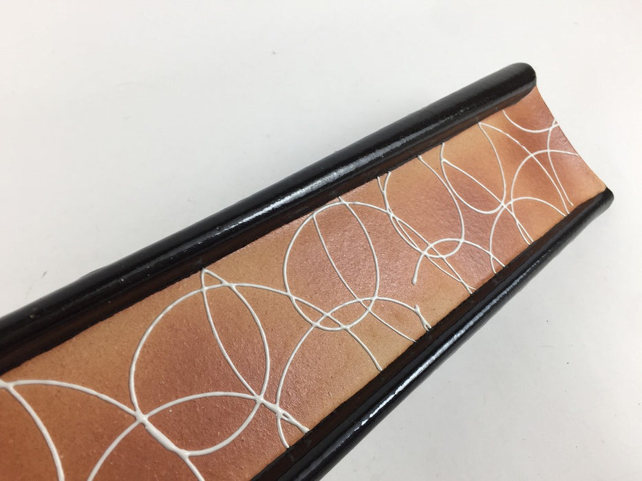 【SALE】415細長皿　乱れ輪　41.5cm　有田焼【訳あり】