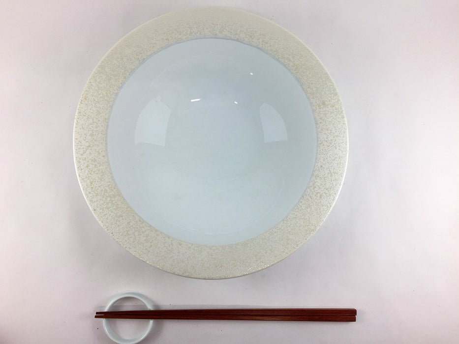 【SALE】白磁パールパスタ皿　24cm　有田焼【訳あり】