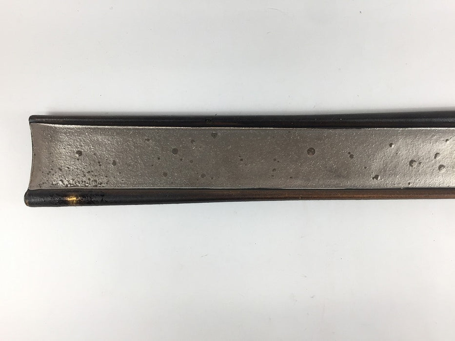 【SALE】415細長皿　茶/銀彩　41.5cm　有田焼【訳あり】