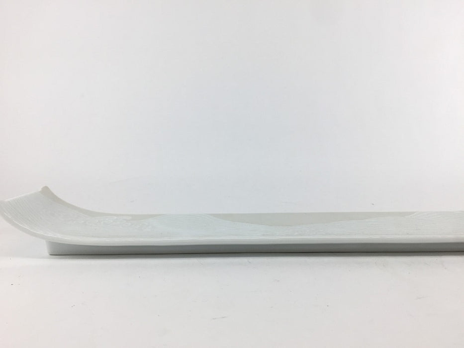 【SALE】325渕上り細皿　銀波彫　32cm　有田焼【訳あり】
