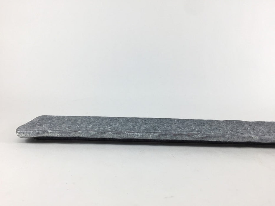 【SALE】275樹皮目長皿　銀結晶　27.5cm　有田焼【訳あり】