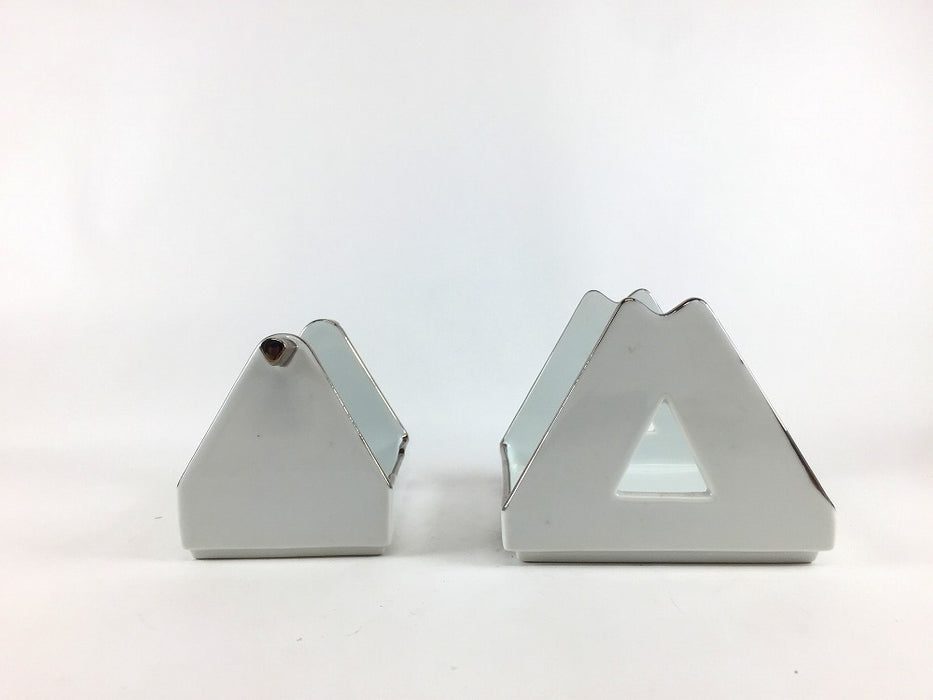 【SALE】ブランコ小鉢木台セット/P白　有田焼【訳あり】