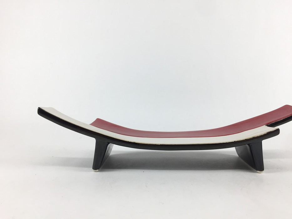 【SALE】違い弓長皿　赤白　22cm　有田焼【訳あり】