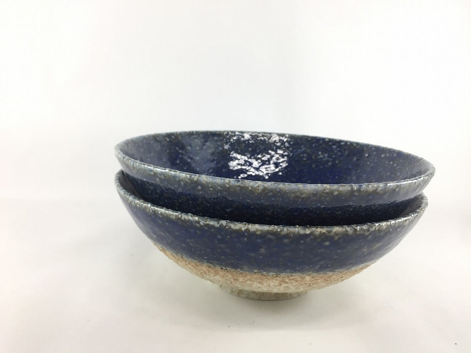 【SALE】19cm麺鉢(750cc)　胡桃青彩　有田焼【訳あり】