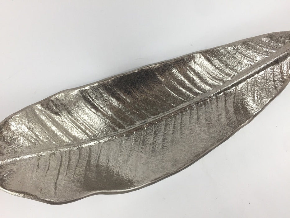 【SALE】320葉盛皿　白金　32cm　有田焼【訳あり】