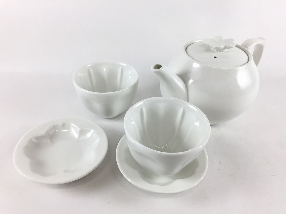 【SALE】桜小煎茶セット.白マット　7cm/70cc　有田焼