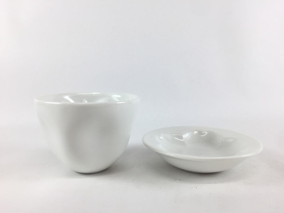 【SALE】桜小煎茶セット.白マット　7cm/70cc　有田焼