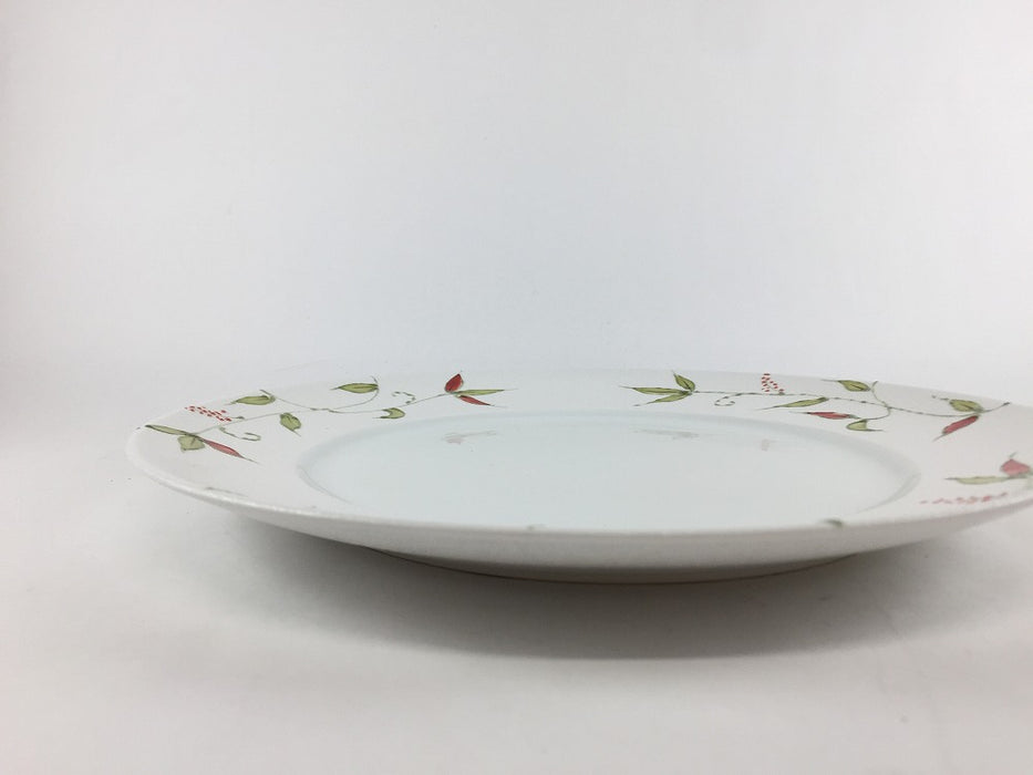 【SALE】グリーン一珍草原　26cmリムプレート　有田焼【訳あり】