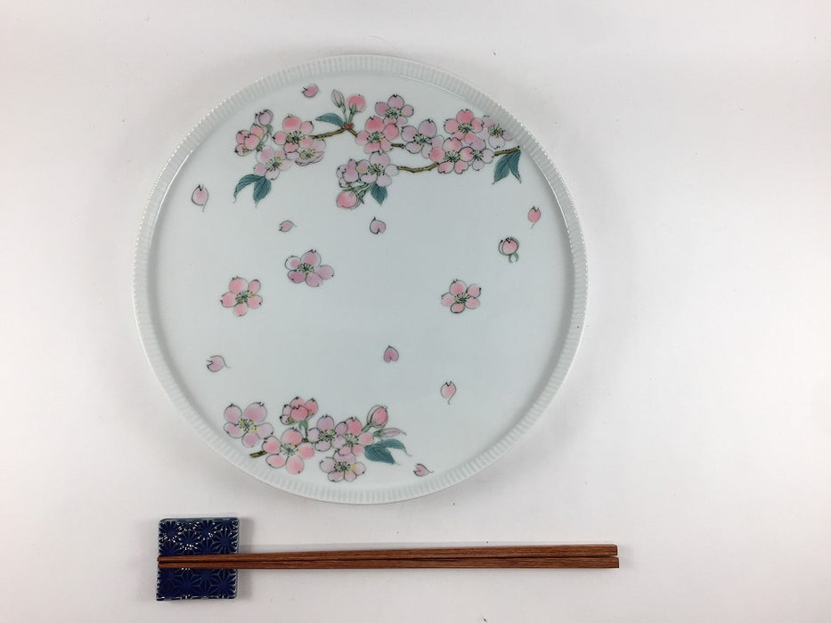 【SALE】240eplate　桜花紋(少なめ)　24cm 　有田焼【訳あり】