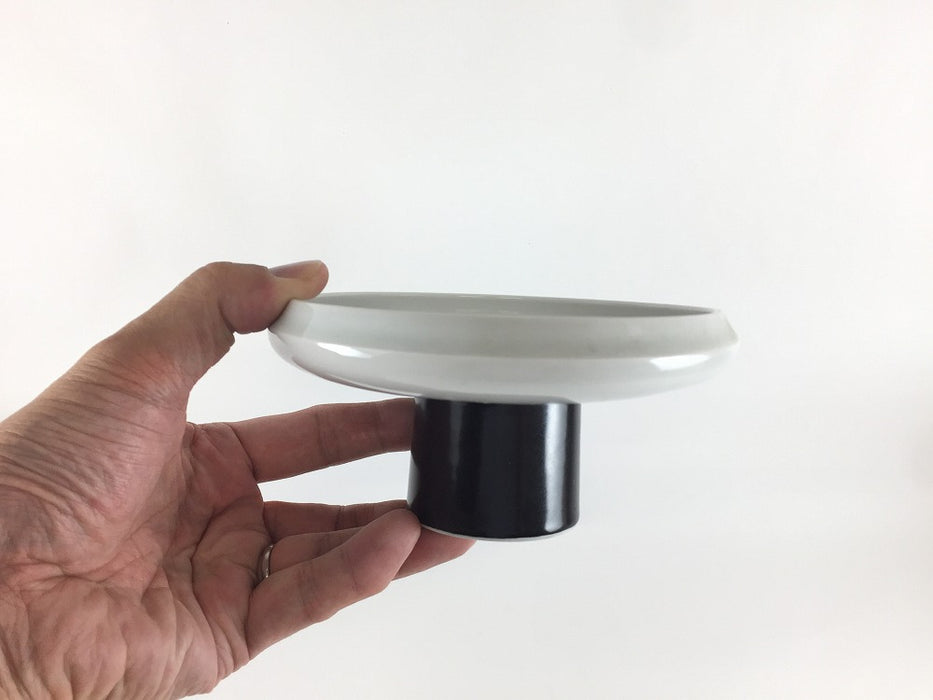 【SALE】15cm高台鉄鉢皿.一筆紺　伊万里焼【訳あり】