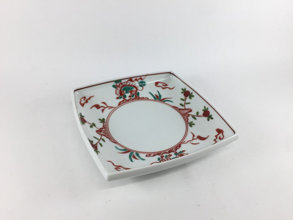 【SALE】麒麟万暦　角丸6.5寸深皿　15.5cm 　有田焼【訳あり】