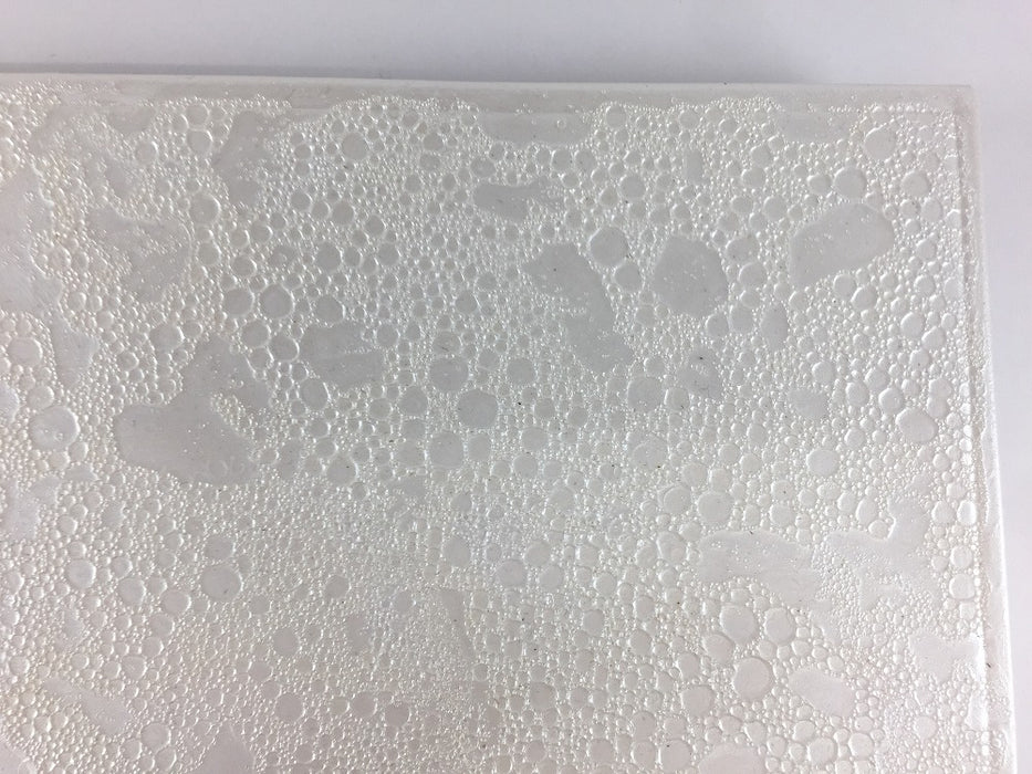 27cmマナ板長皿.白銀泡　有田焼吉右衛門窯