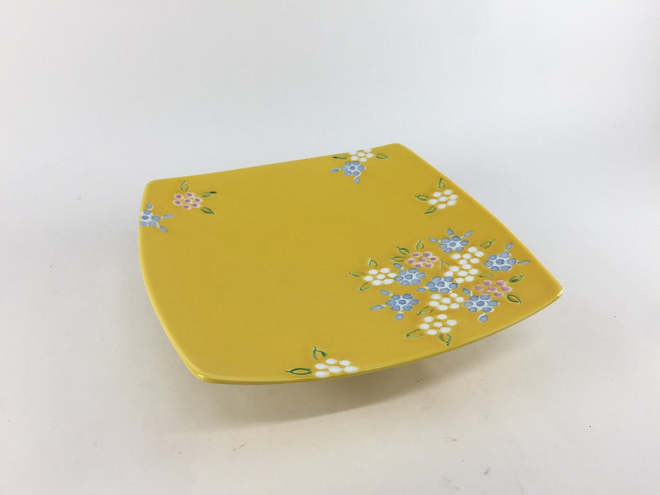 【SALE】165丸角高皿　黄花散し　16.5cm 　有田焼【訳あり】