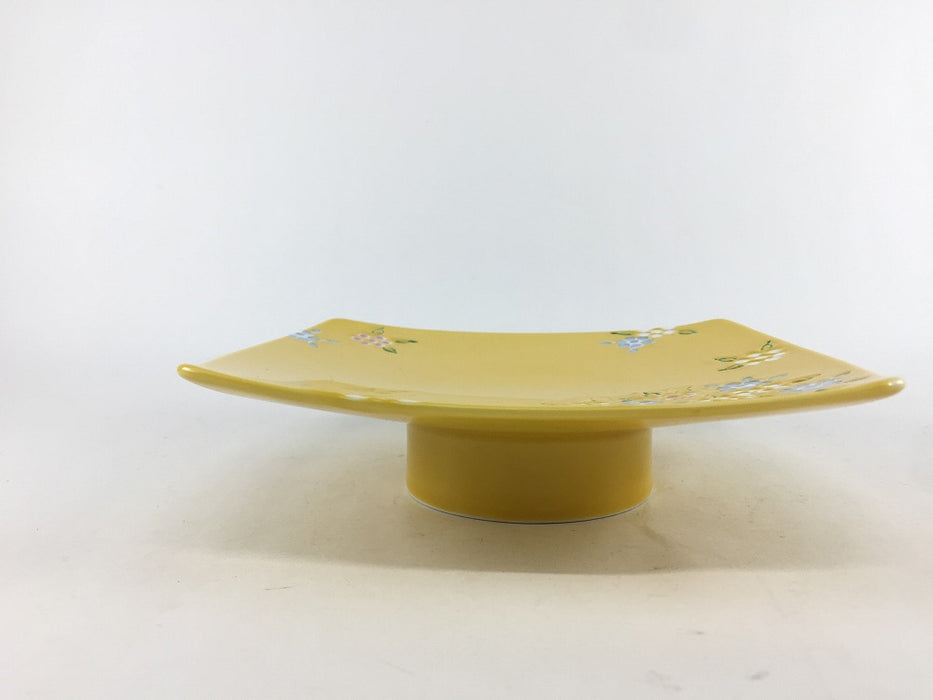 【SALE】165丸角高皿　黄花散し　16.5cm 　有田焼【訳あり】