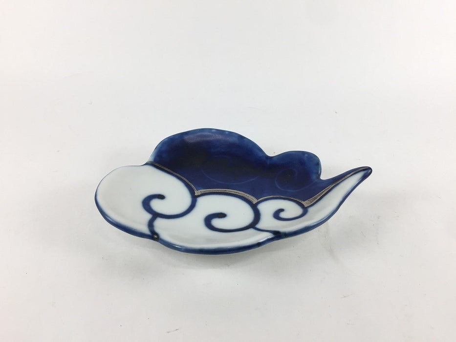 【SALE】150雲皿　青銀彩　15cm 　有田焼【訳あり】