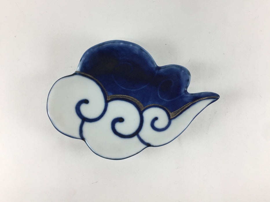 【SALE】150雲皿　青銀彩　15cm 　有田焼【訳あり】