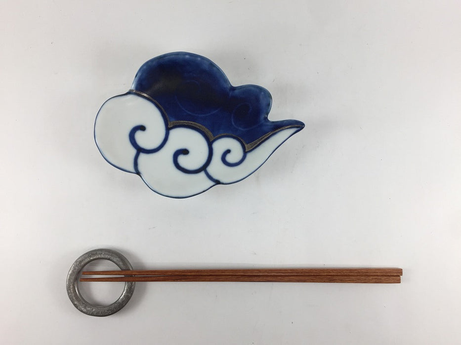【SALE】150雲皿　青銀彩　15cm 　有田焼【訳あり】