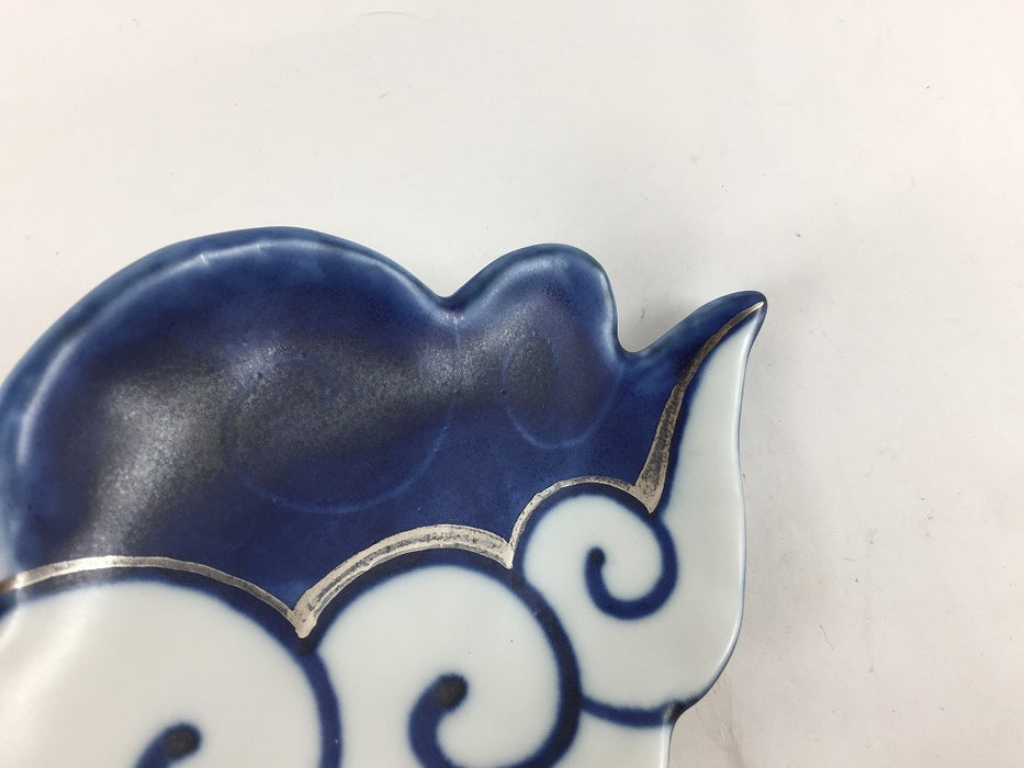 【SALE】150雲皿　青銀彩　15cm 　有田焼【訳あり】