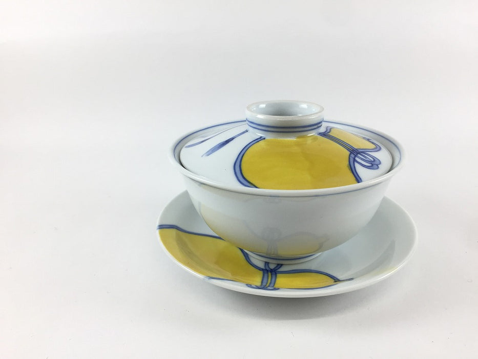 【SALE】京蓋物セット.黄瓢　11cm　波佐見焼(j.R)【訳あり】