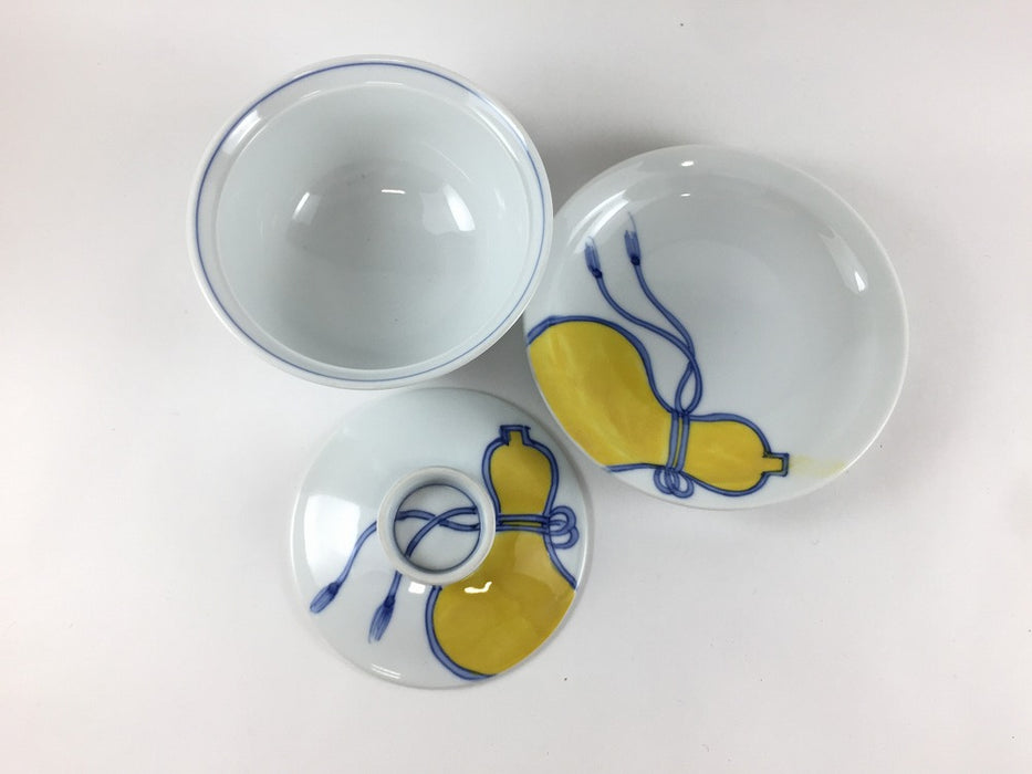 【SALE】京蓋物セット.黄瓢　11cm　波佐見焼(j.R)【訳あり】