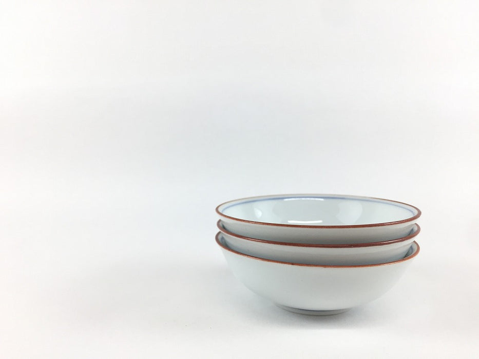 【SALE】丸チョコ.渕錆呉須線　7.5cm/50cc　波佐見焼(j.R)【訳あり】