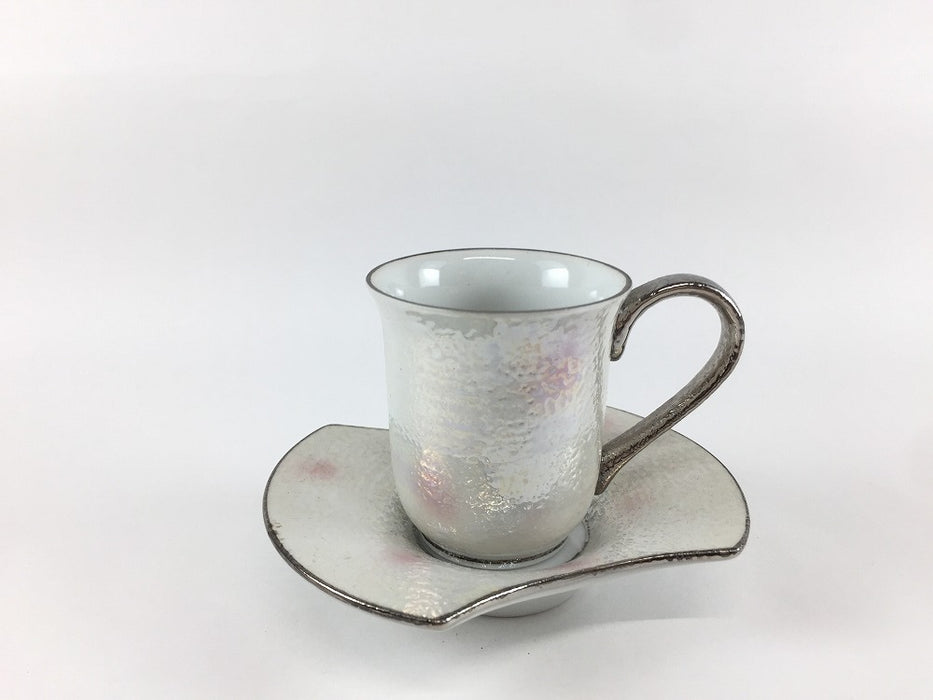 【SALE】デミタスC/S(ラスターピンク)　5cm/60cc　有田焼【訳あり】