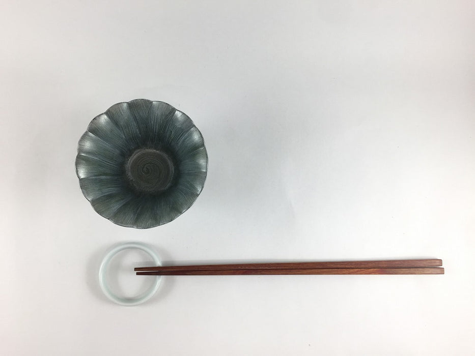 8cm菊割小小鉢.苔彩　伊万里焼