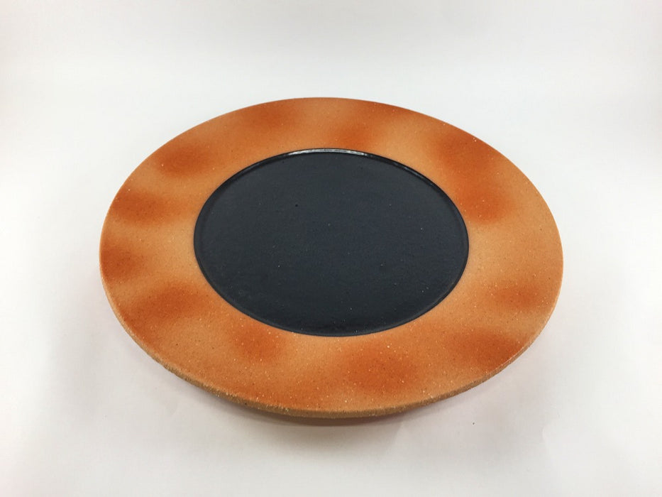 【SALE】内黒面8.5寸皿　26cm　有田焼【訳あり】