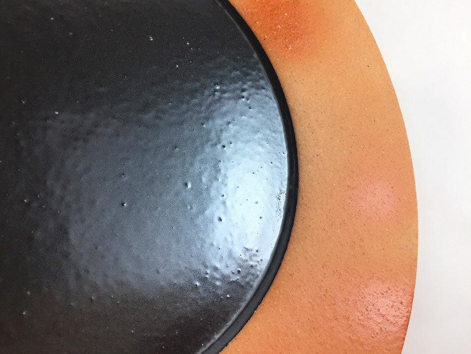 【SALE】内黒面8.5寸皿　26cm　有田焼【訳あり】
