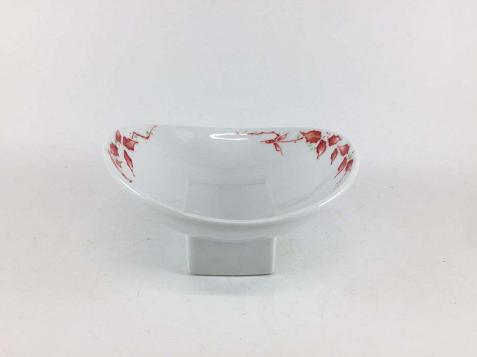 【SALE】高小鉢　赤唐花　13cm　有田焼【訳あり】