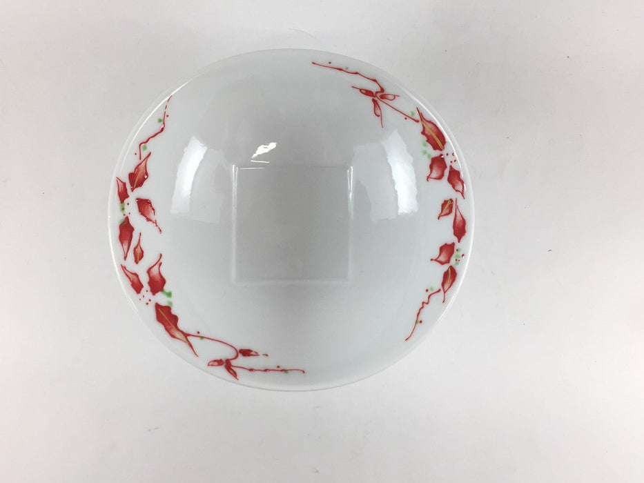 【SALE】高小鉢　赤唐花　13cm　有田焼【訳あり】