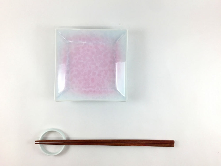 【SALE】結晶額渕銘々皿　(トルコ/ピンク)　12cm　有田焼【訳あり】