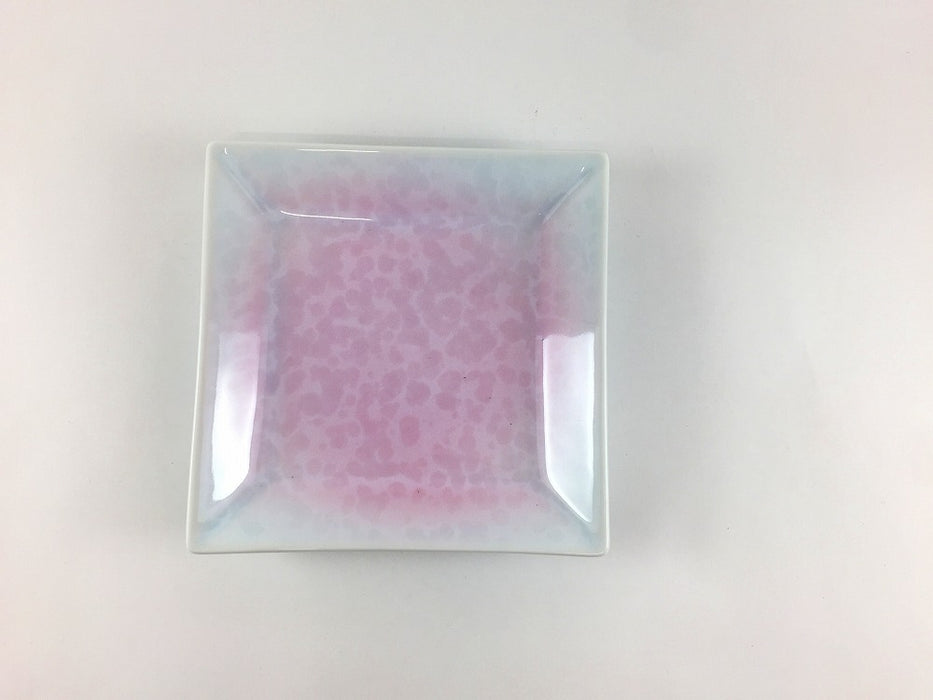 【SALE】結晶額渕銘々皿　(トルコ/ピンク)　12cm　有田焼【訳あり】