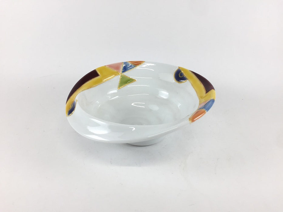 【SALE】渕折小鉢　色遊び　14cm　有田焼【訳あり】