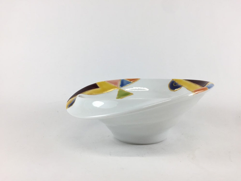【SALE】渕折小鉢　色遊び　14cm　有田焼【訳あり】