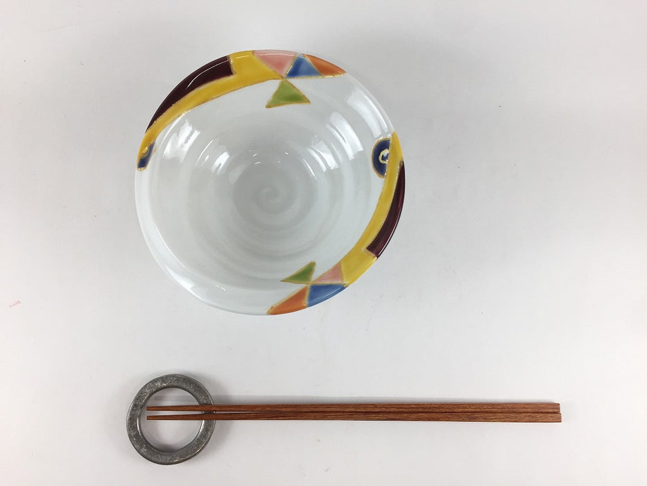 【SALE】渕折小鉢　色遊び　14cm　有田焼【訳あり】