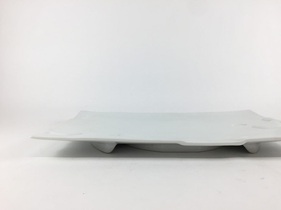 【SALE】245浮雲長皿　白マット　24.5cm 　有田焼【訳あり】