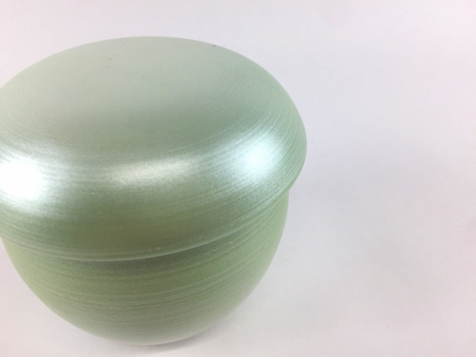 【SALE】75丸小蓋物　銀緑巻　7.5cm　有田焼【訳あり】