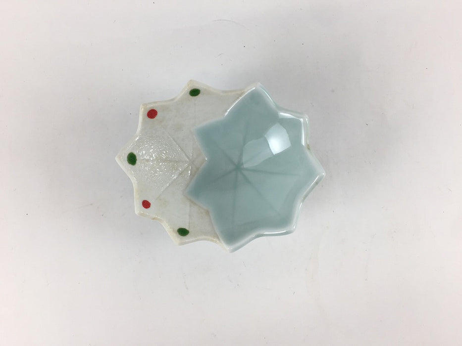 【SALE】青磁モミジ珍味　有田焼　【在庫9】