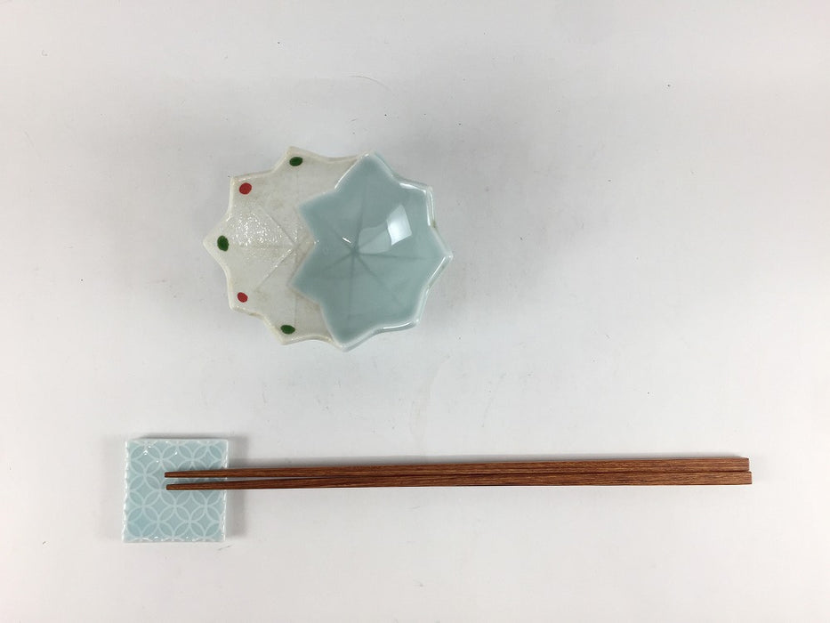 【SALE】青磁モミジ珍味　有田焼　【在庫9】