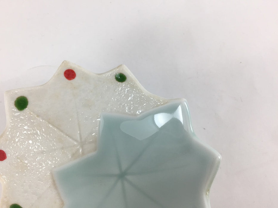 【SALE】青磁モミジ珍味　有田焼　【在庫9】