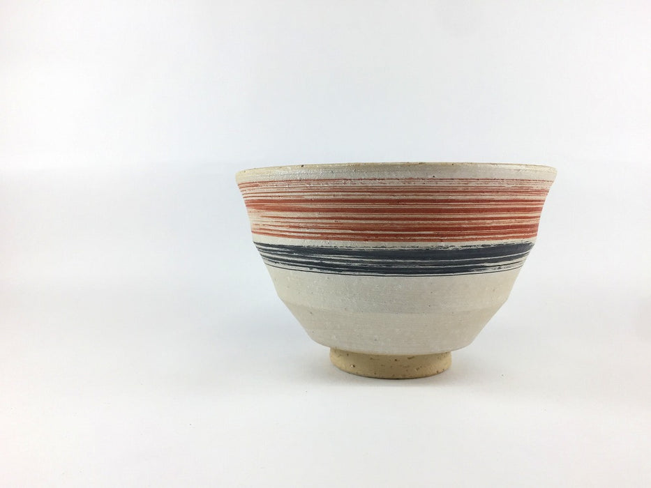 【SALE】DAN丼　ザラメ白茶赤黒刷毛　13cm　有田焼【訳あり】