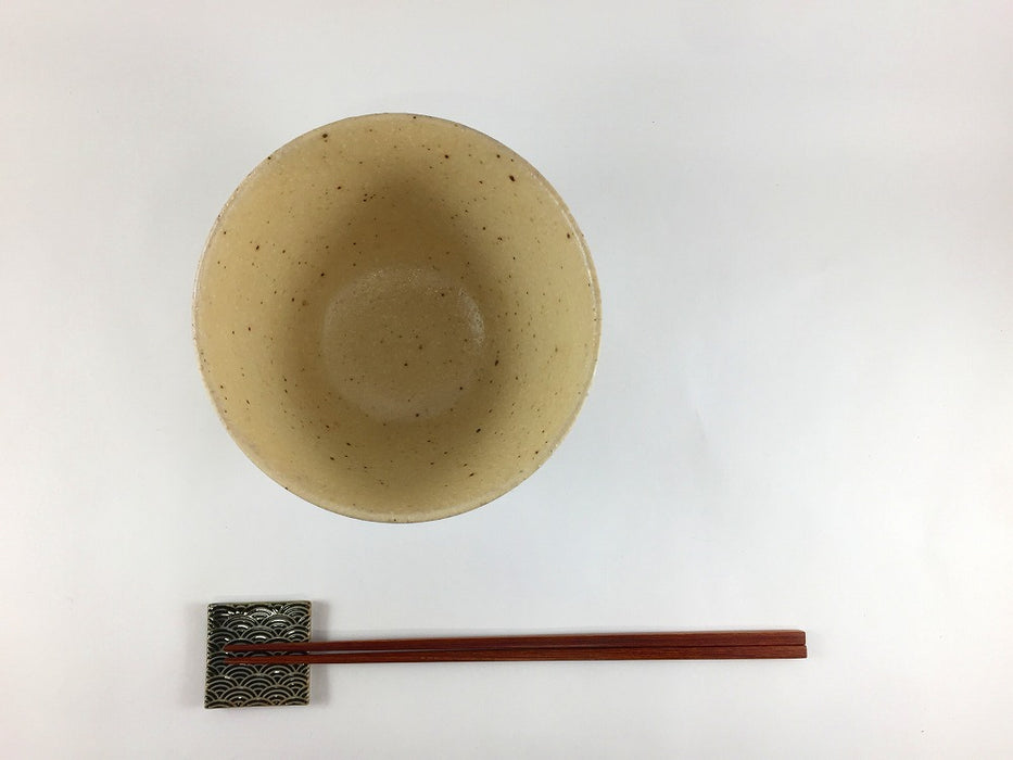 【SALE】DAN丼　ザラメ白茶赤黒刷毛　13cm　有田焼【訳あり】