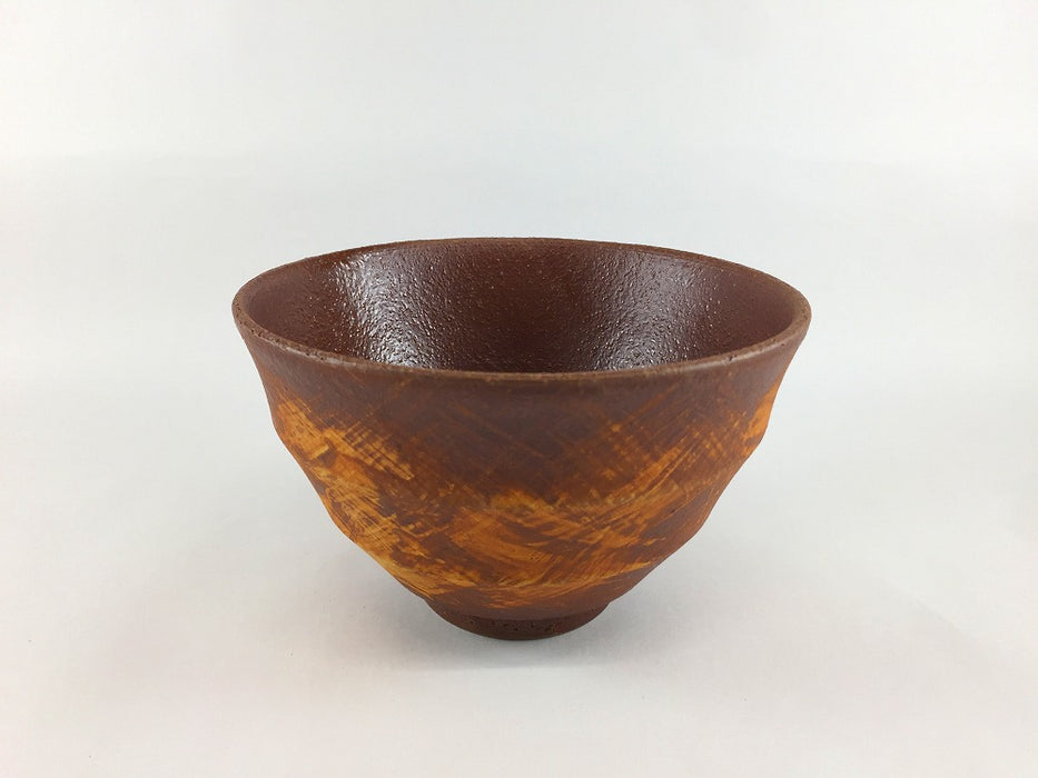 【SALE】DAN丼　ザラメ黒茶カスリ　13cm　有田焼【訳あり】