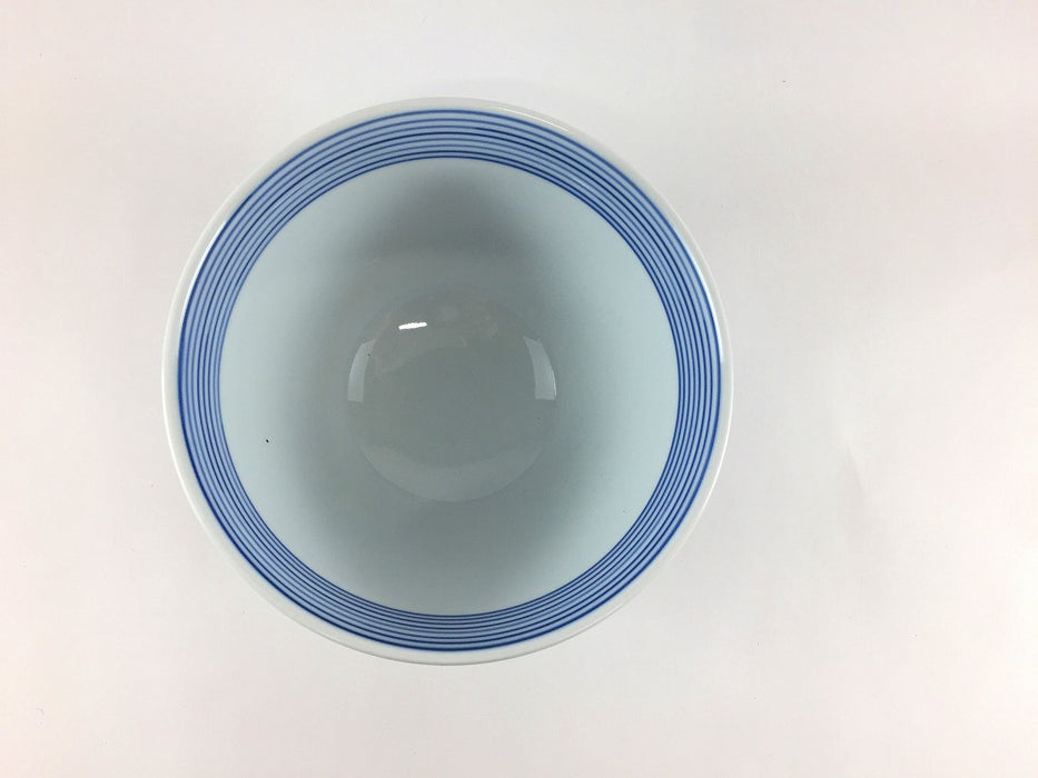 【SALE】DAN丼　青赤駒筋　13cm　有田焼【訳あり】