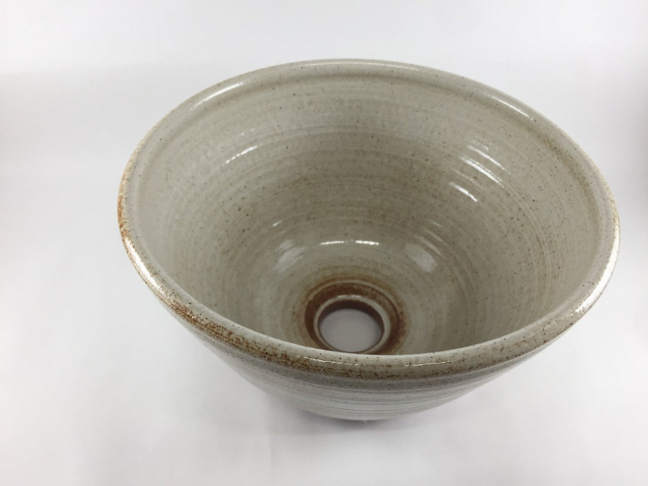 24cm手洗い鉢　白刷毛巻　有田焼(j.R)【限定品】