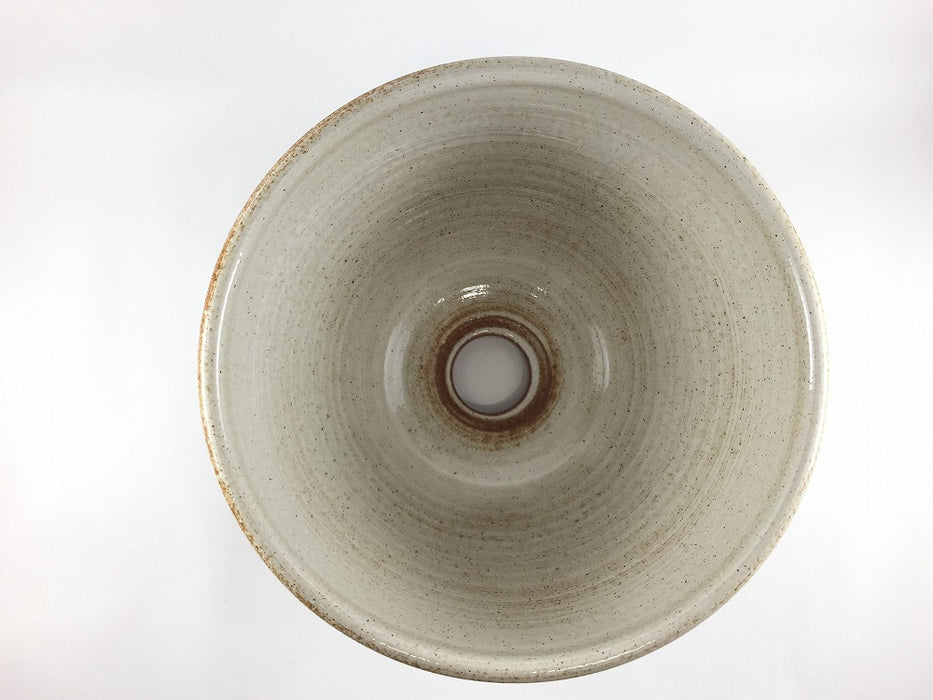 24cm手洗い鉢　白刷毛巻　有田焼(j.R)【限定品】