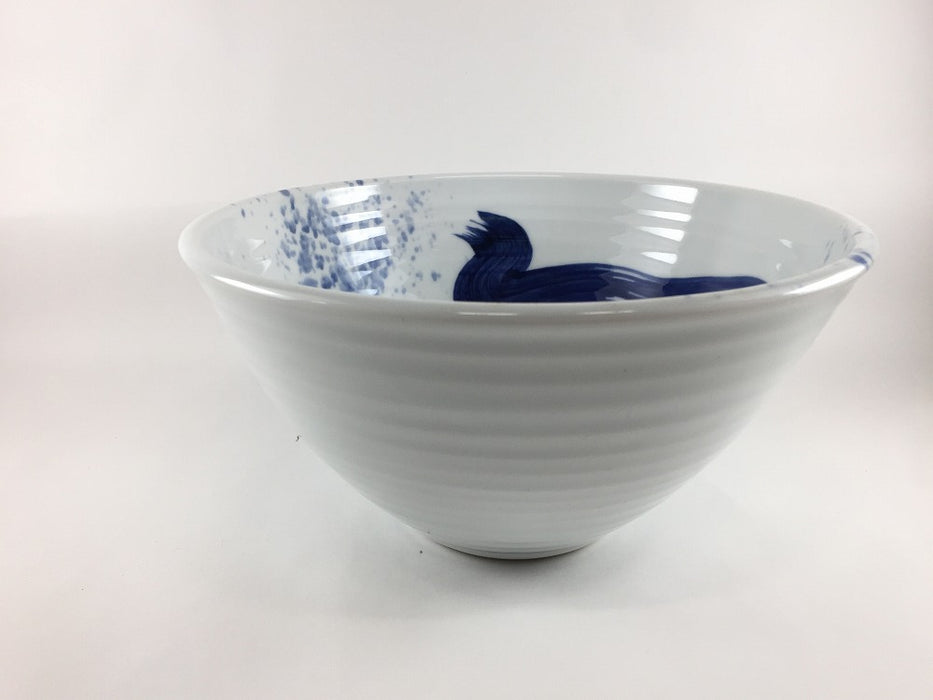 235mm洗面鉢(藍吹刷毛)　波佐見焼(j.R)【限定品】